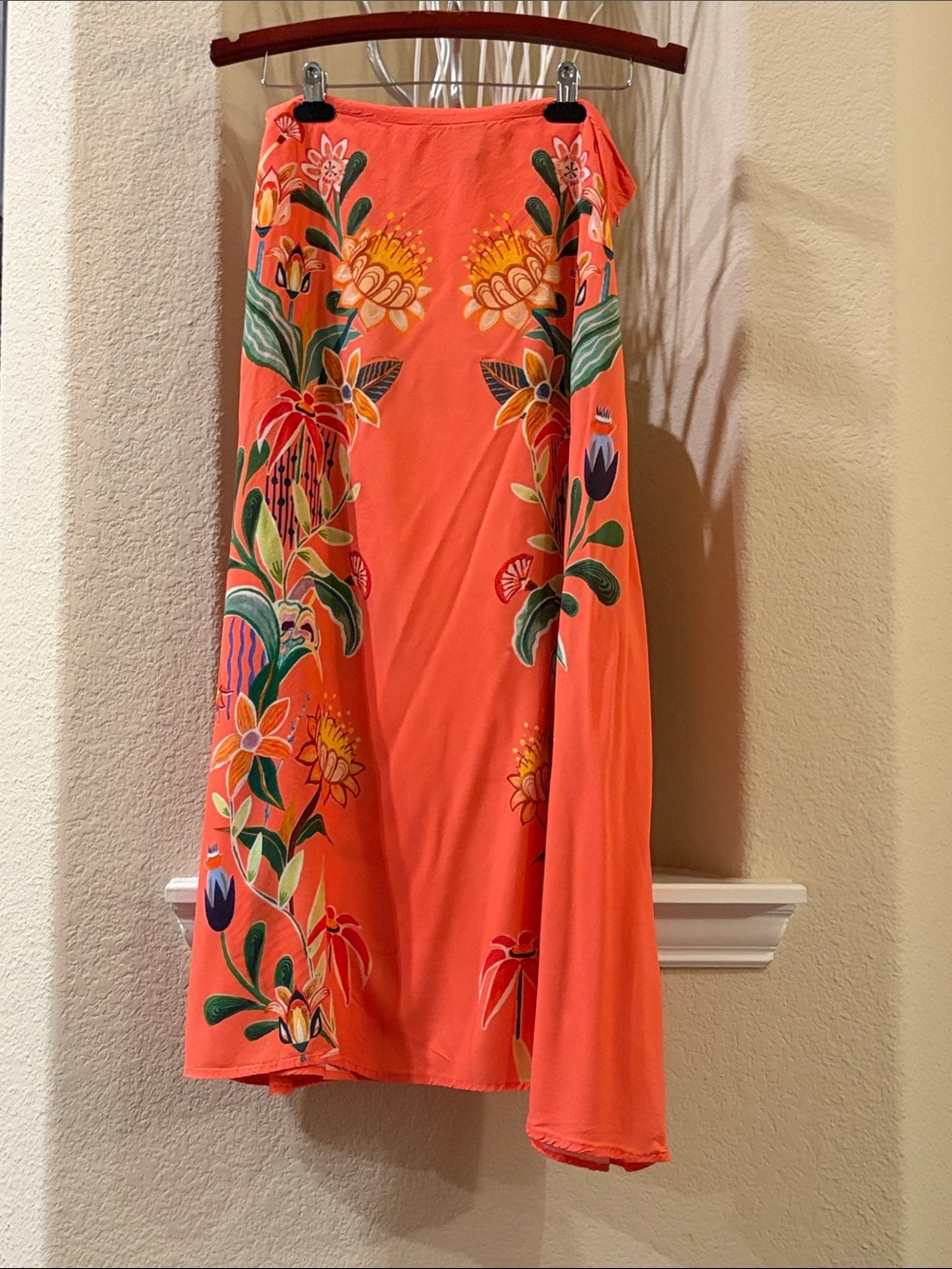 Farm Rio Slip Skirt Midi Size L - Picture 4 of 10